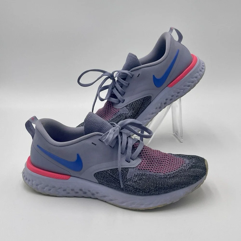 Nike‎ Odyssey React 2 Flyknit AH1016-500 Indigo Haze/Sapphire Women's Size 8